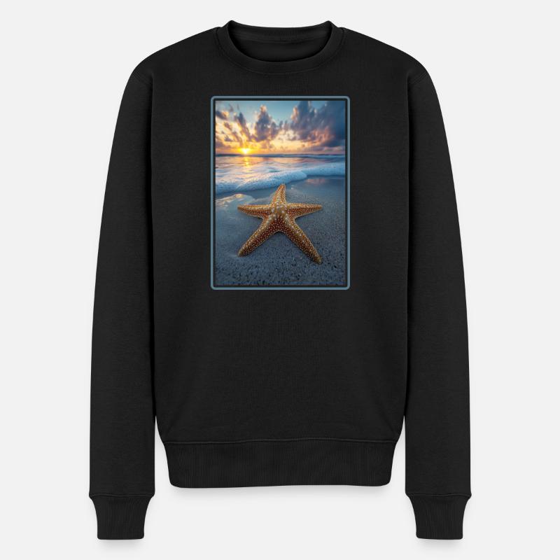 Étoile de mer Étoile de mer - Pull Premium bio Homme - noir