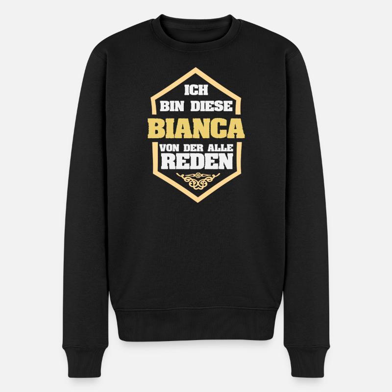 Bianca - Pull Premium bio Homme - noir
