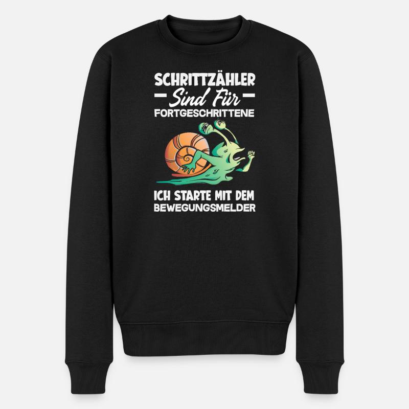 Podomètre? J’utilise le détecteur de mouvement - Pull Premium bio Homme - noir