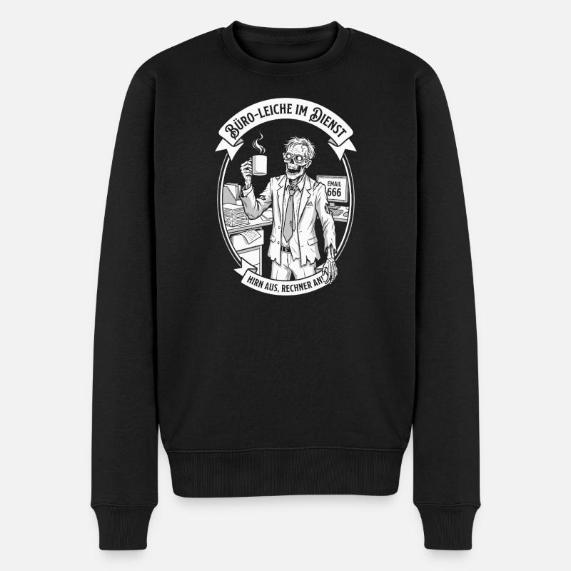 Cadavre de bureau en service - Pull Premium bio Homme - noir