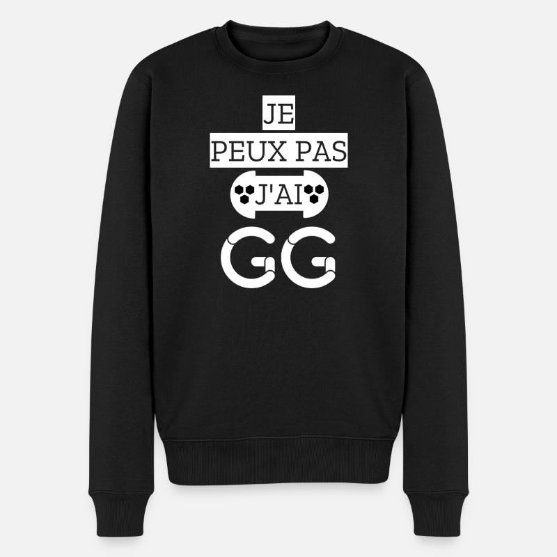 Je peux pas j'ai GG - Pull Premium bio Homme - noir
