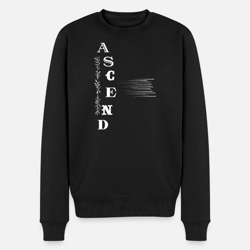 ASCEND – Dein Aufstieg ins Bewusstsein - Männer Premium Bio Pullover - Schwarz