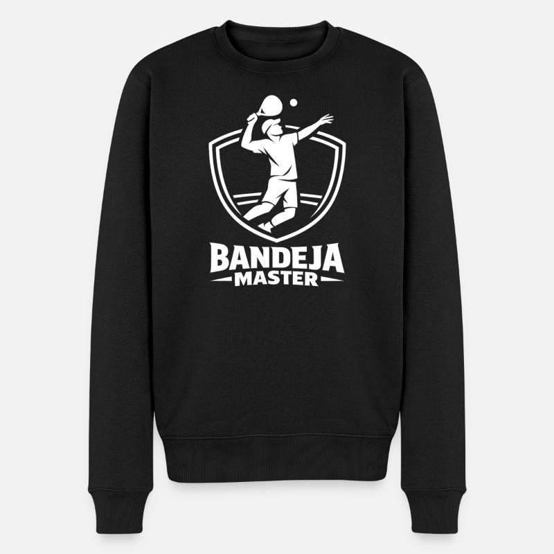 Bandeja Meister Shield Lineart - Männer Premium Bio Pullover - Schwarz