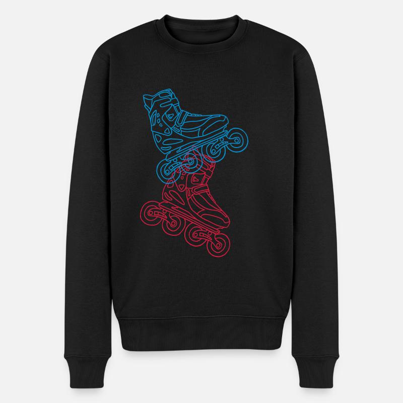 Inlineskates - Männer Premium Bio Pullover - Schwarz