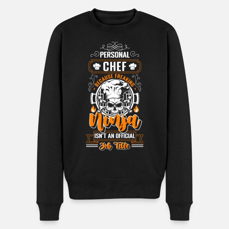 Küchenchef Restaurant Sternekoch Gastronomie - Männer Premium Bio Pullover - Schwarz