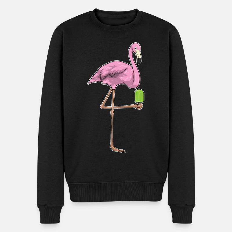 Popsicles flamants roses - Pull Premium bio Homme - noir