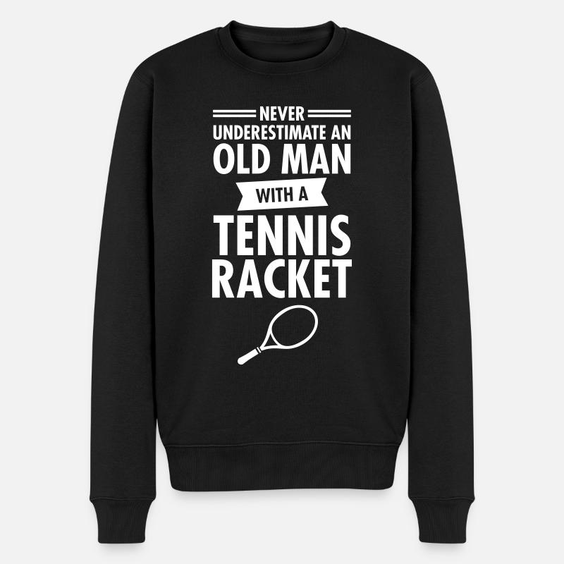 Old Man - Tennis - Pull Premium bio Homme - noir