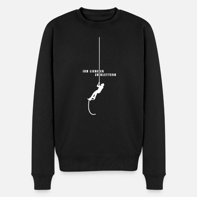 J'aime grimper grimper - Pull Premium bio Homme - noir