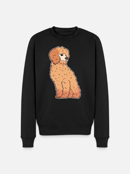 Poodle - Men's Premium Organic Jumper - black
