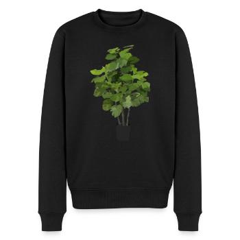 Zimmerpflanze - Männer Premium Bio Pullover - Schwarz - Vorne - Nico (187cm)