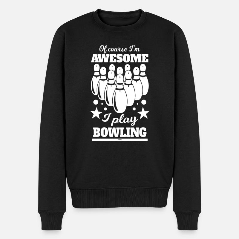 Cadeau Bowling - Pull Premium bio Homme - noir