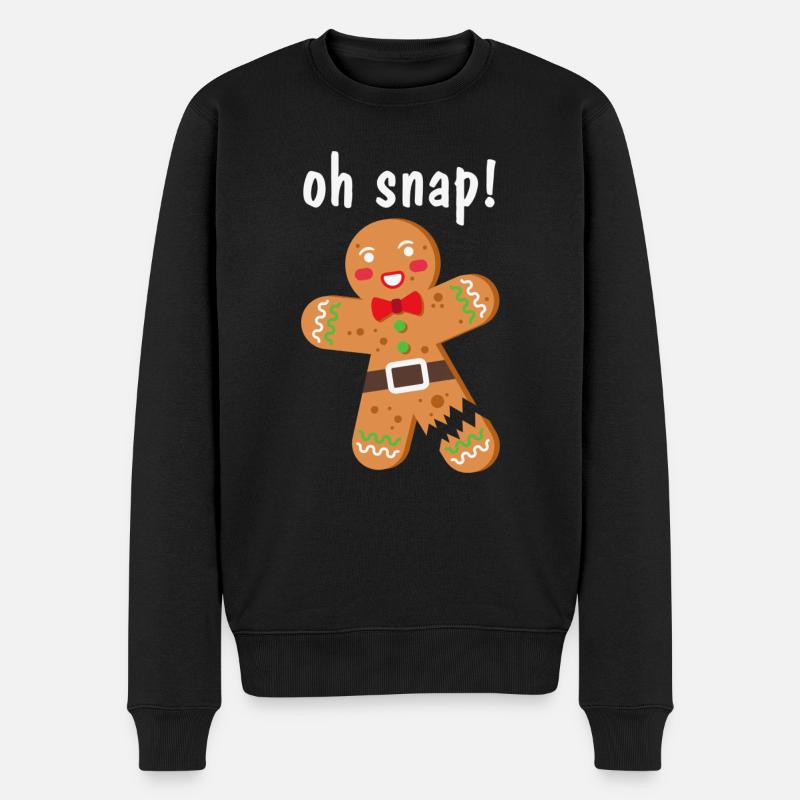 Pain d'épice Oh Snap! - Pull Premium bio Homme - noir