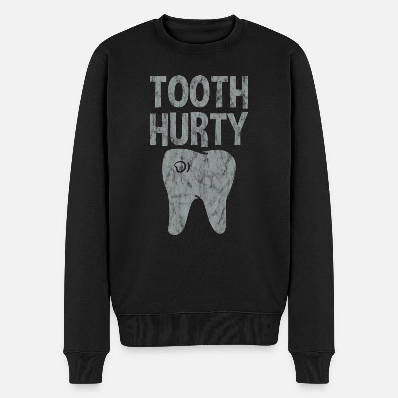 Tooth Hurty 3 - Männer Premium Bio Pullover - Schwarz