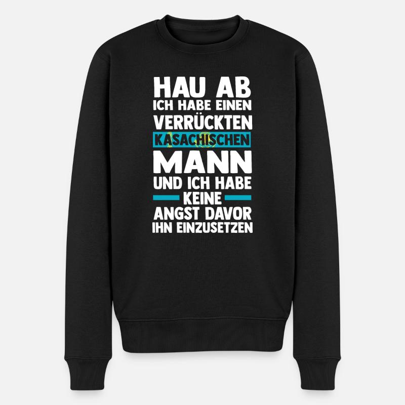Kazakhstan Kazakhstan - Pull Premium bio Homme - noir