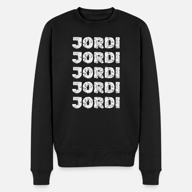 Jordi Jordi - Pull Premium bio Homme - noir