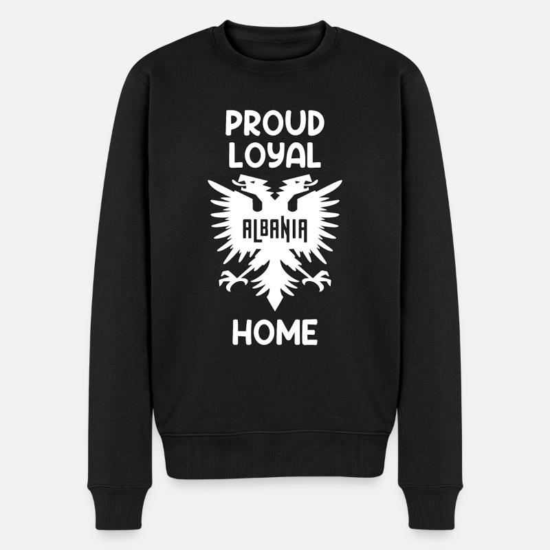 Albanian Pride Loyal Home Cadeau - Pull Premium bio Homme - noir
