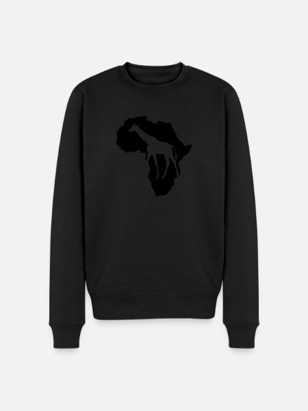 Giraf Afrika Safari Kenya Serengeti Rødder Reggae - Økologisk premium-sweatshirt til mænd - sort
