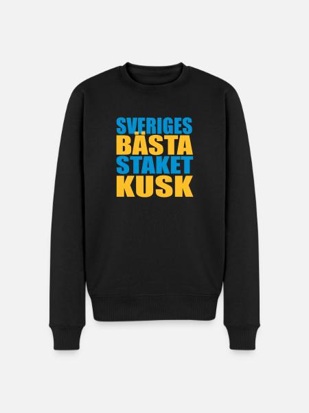 Sveriges bästa staketkusk! - Ekologisk premiumtröja herr - svart