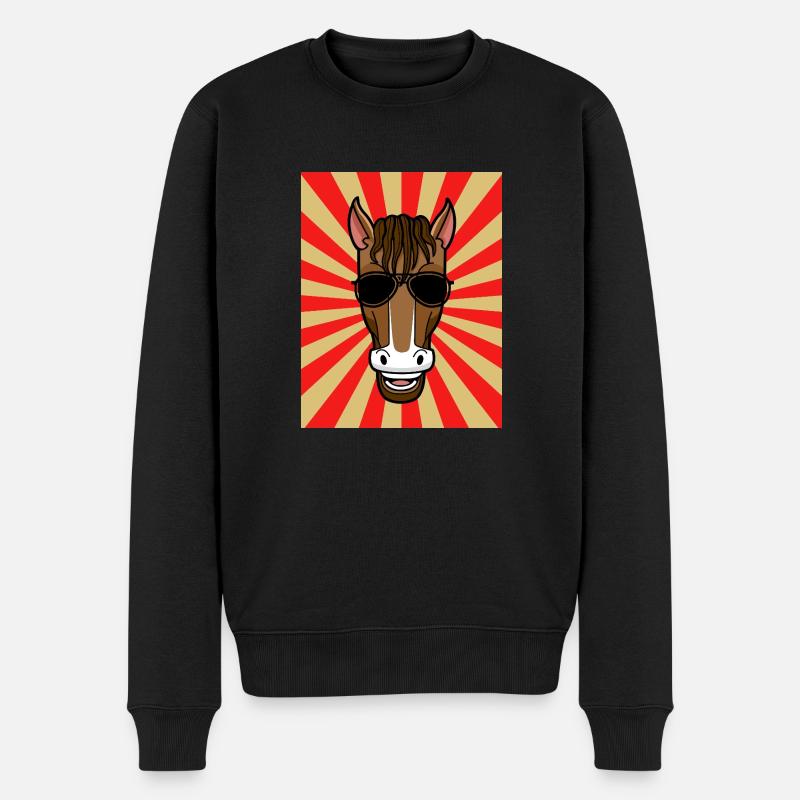 Monter à cheval - Pull Premium bio Homme - noir