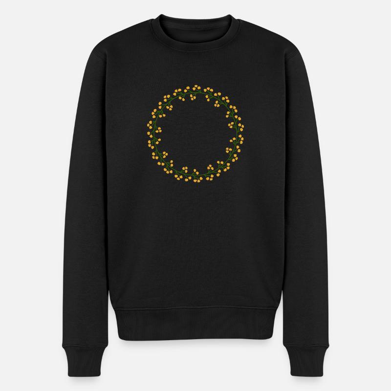 Wreath13A - Pull Premium bio Homme - noir