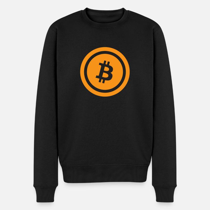 Bitcoin - Pull Premium bio Homme - noir