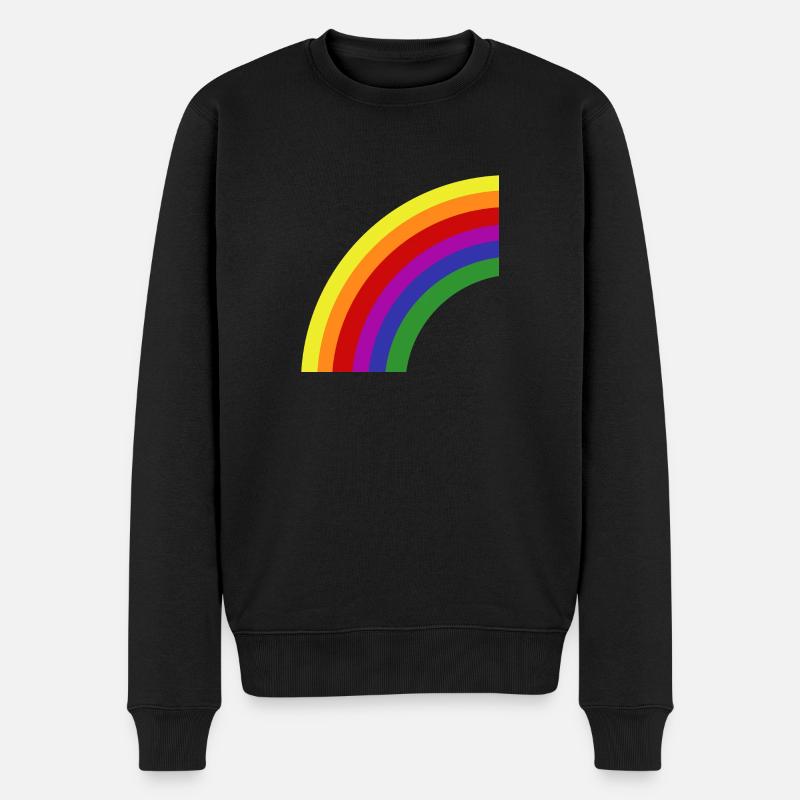 arc en ciel - Pull Premium bio Homme - noir