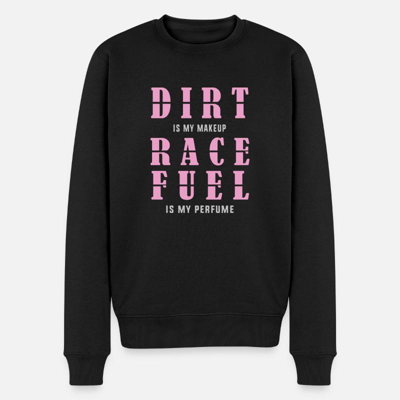 Dirt Track Racing - Männer Premium Bio Pullover - Schwarz