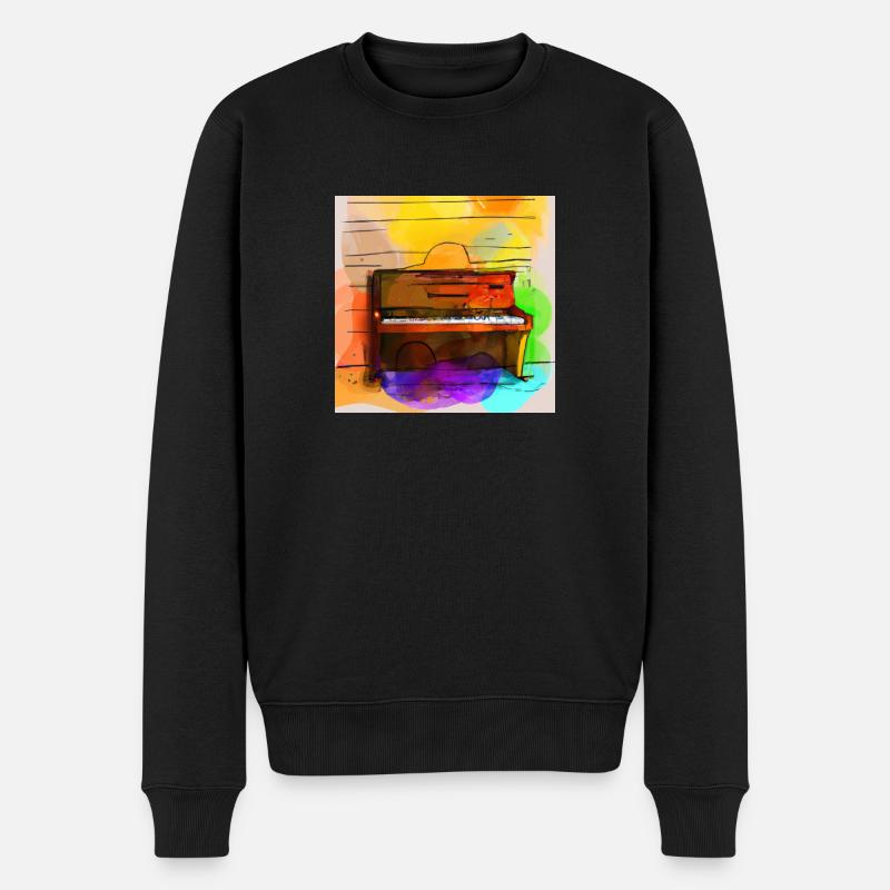 Piano hétéroclite - Pull Premium bio Homme - noir