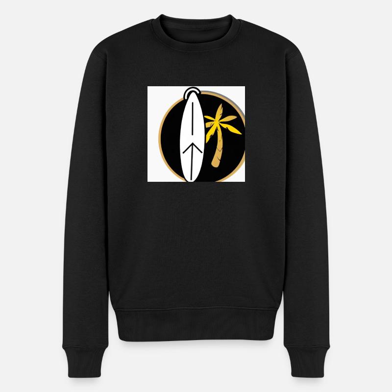 Logo der Palmenbrandung - Männer Premium Bio Pullover - Schwarz