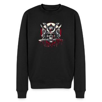 Samurais letztes Gefecht - Männer Premium Bio Pullover - Schwarz - Vorne - Nico (187cm)