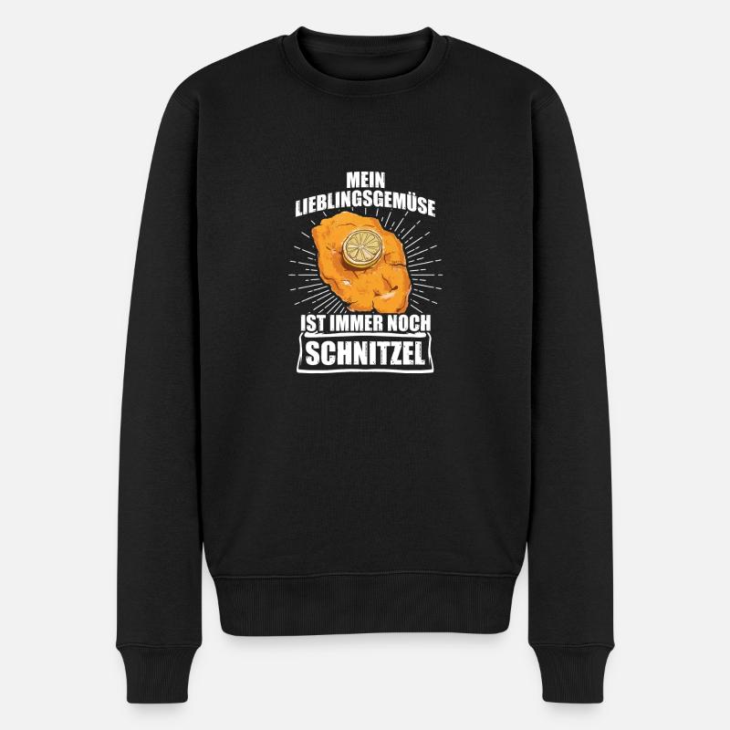 Légumes préférés Schnitzel - Pull Premium bio Homme - noir