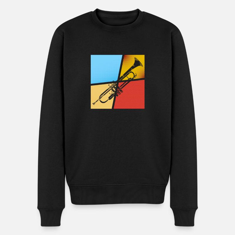 Trompettiste - Pull Premium bio Homme - noir