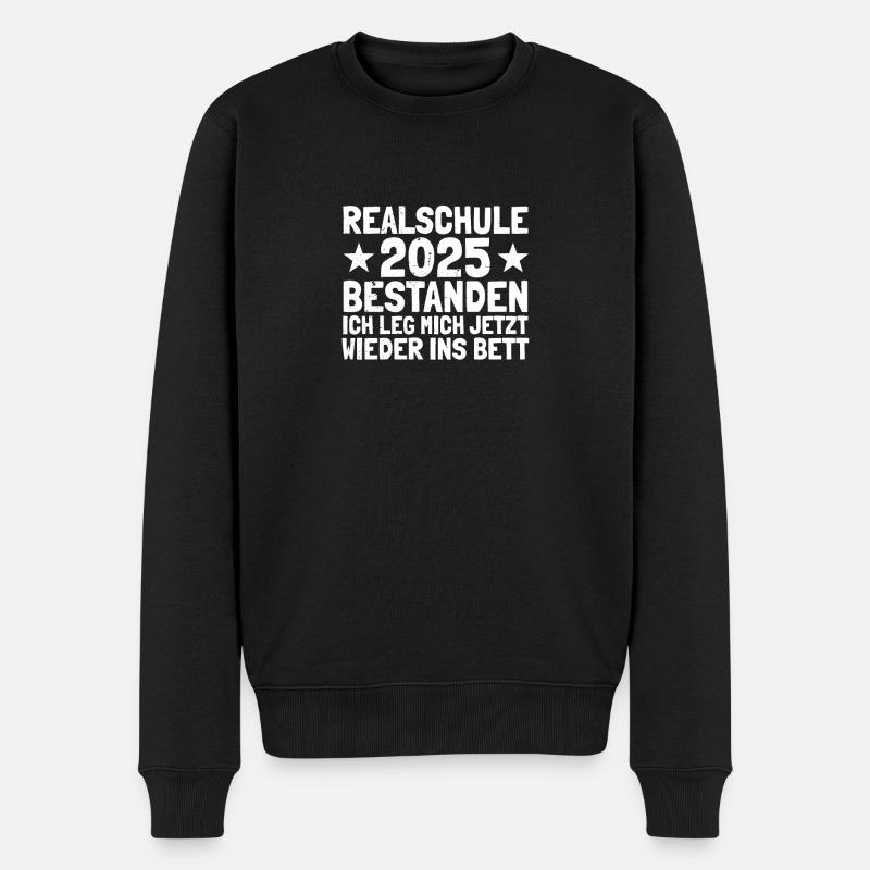 Realschule 2025 passée : Realschullabschluss - Pull Premium bio Homme - noir