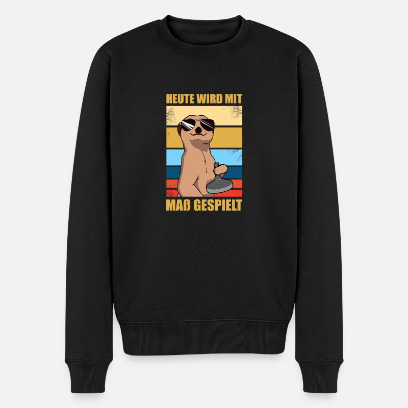 Curling, Curling, Curling, Curling - Økologisk premium-sweatshirt til mænd - sort