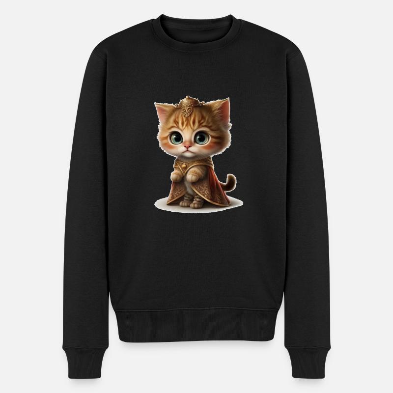 Princesse comme un chat - Pull Premium bio Homme - noir