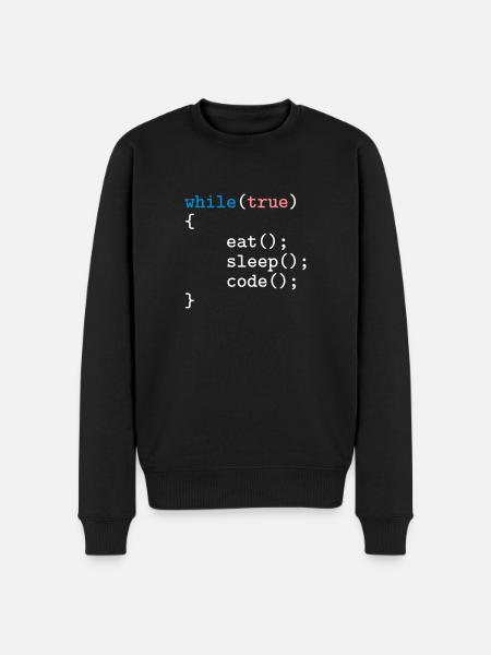 Programmierer, Software, Informatik, Developer - Männer Premium Bio Pullover - Schwarz