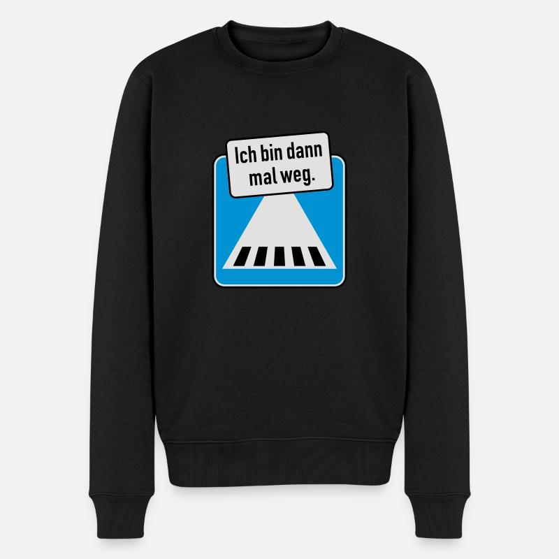 Je pars. - Pull Premium bio Homme - noir