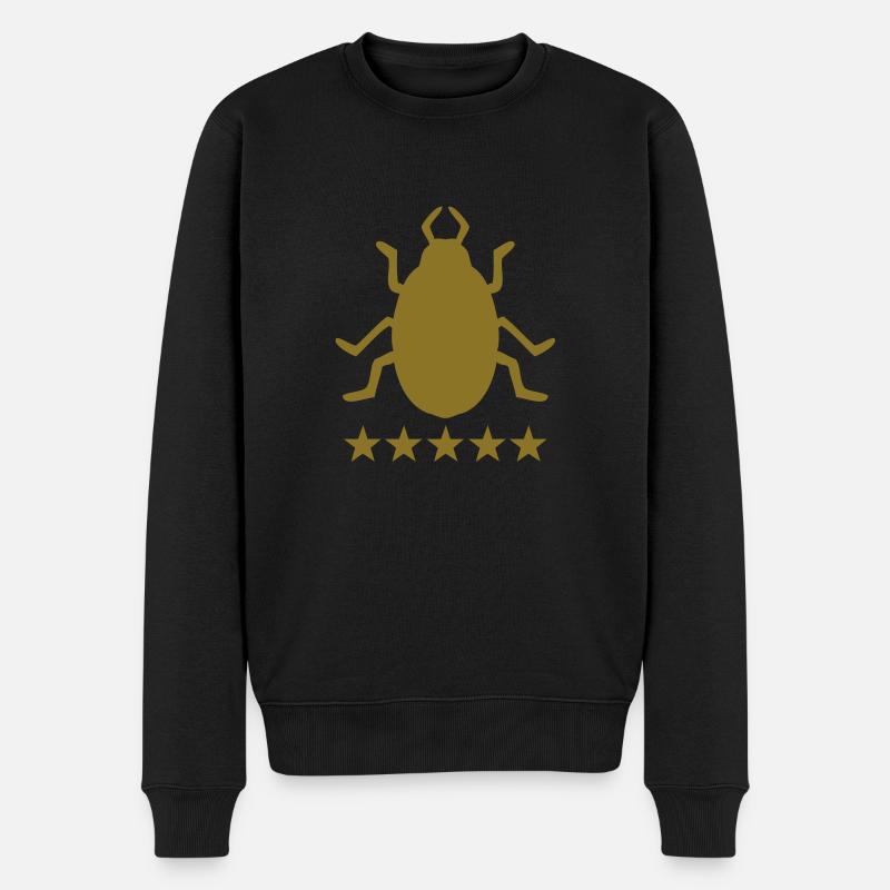 bug 5 star - Männer Premium Bio Pullover - Schwarz