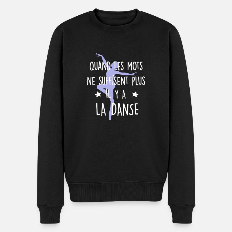 Danse - les mots - Pull Premium bio Homme - noir