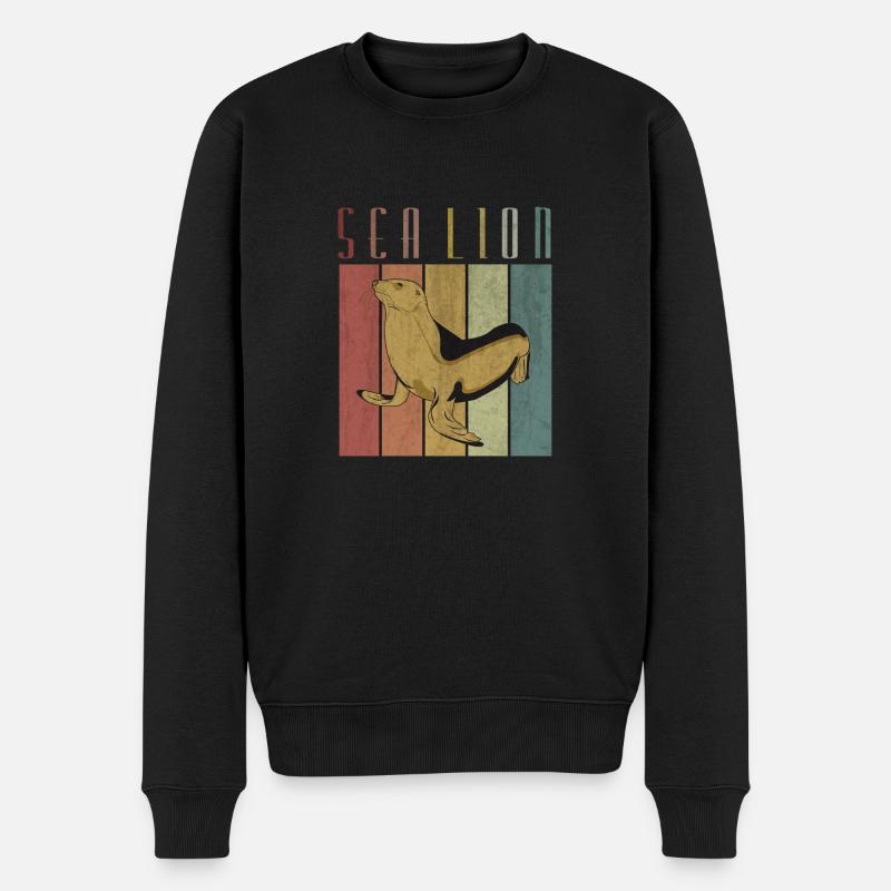 sceau - Pull Premium bio Homme - noir