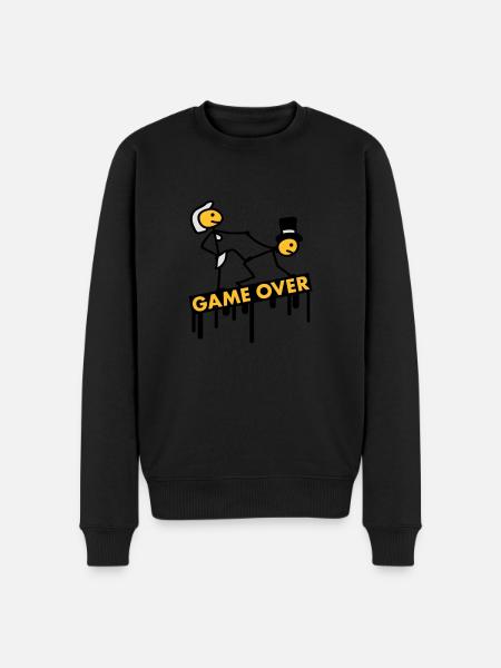 bachelor_party_game_over - Men's Premium Organic Jumper - black