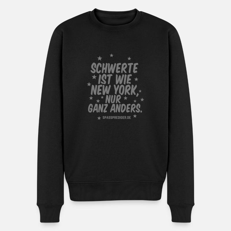Schwerte - Männer Premium Bio Pullover - Schwarz