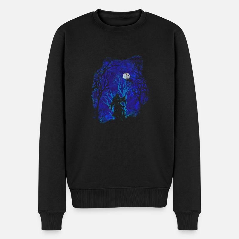 Scary Woods (Ghost) - Männer Premium Bio Pullover - Schwarz