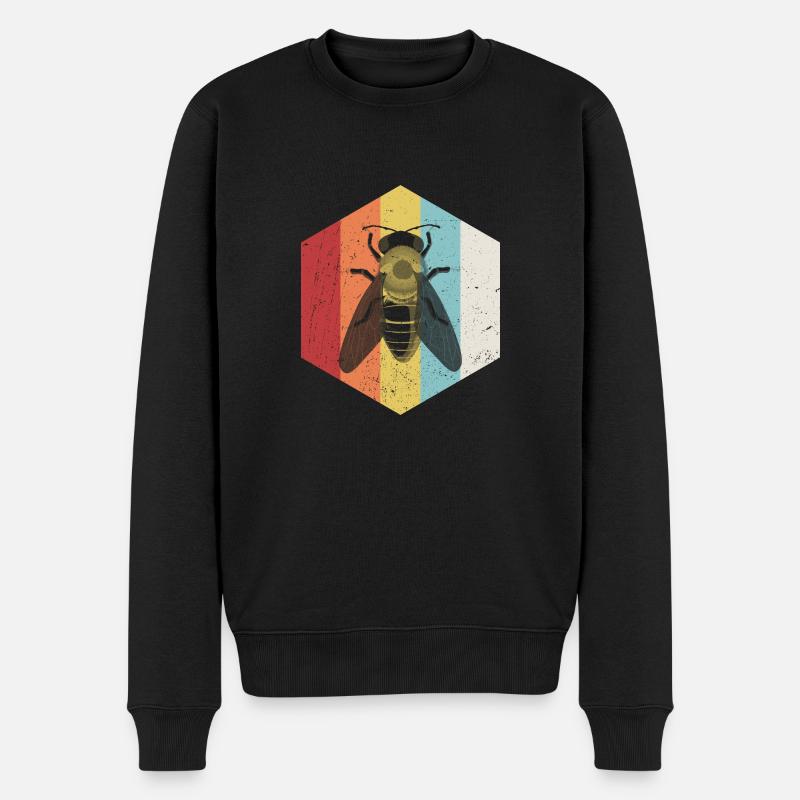 Api api api api api retrò - Maglione ecologico premium da uomo - nero