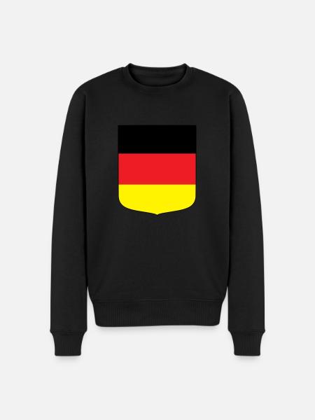 Germany (black border) - Men's Premium Organic Jumper - black