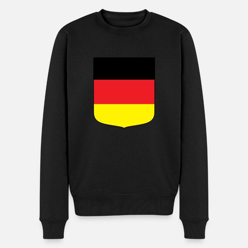 Allemagne (frontière noire) - Pull Premium bio Homme - noir