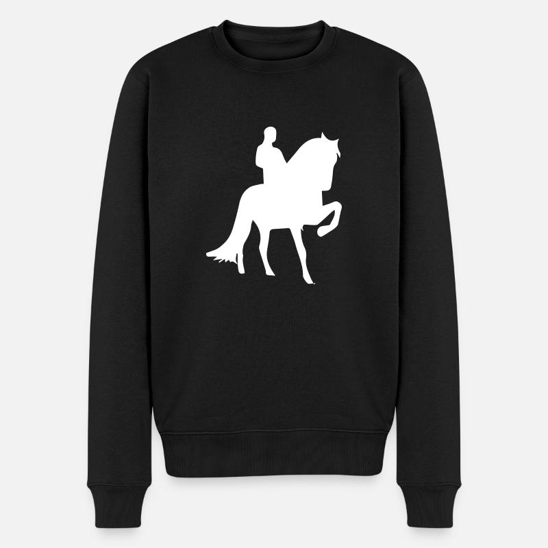 reiter - Männer Premium Bio Pullover - Schwarz