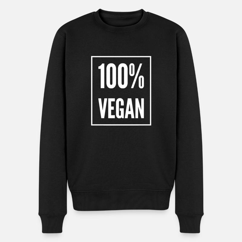 100% végétalien - Pull Premium bio Homme - noir