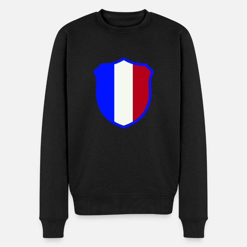 france wappen - Männer Premium Bio Pullover - Schwarz