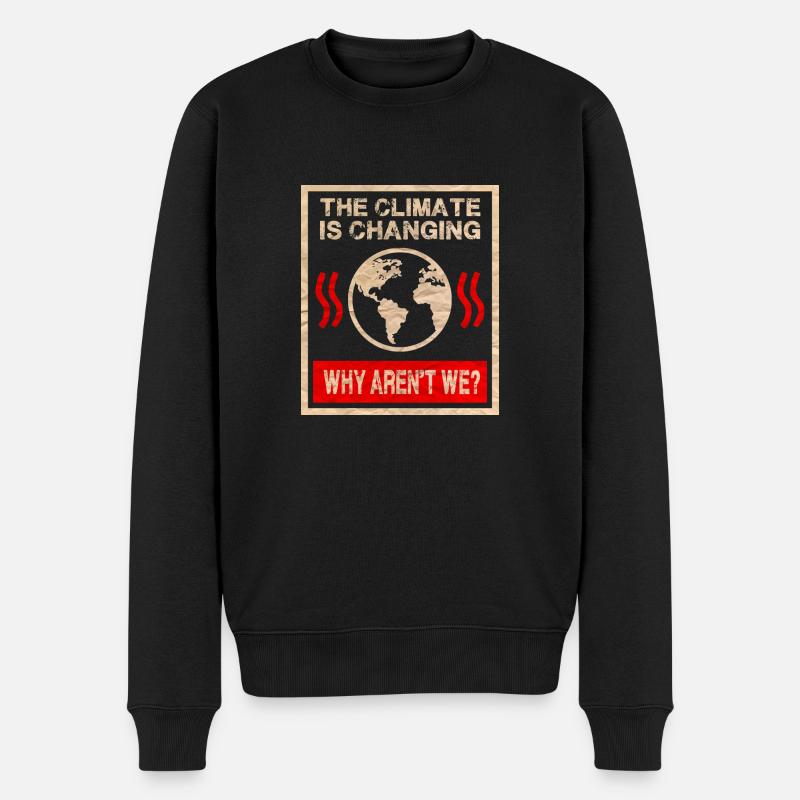 Changement climatique - Pull Premium bio Homme - noir
